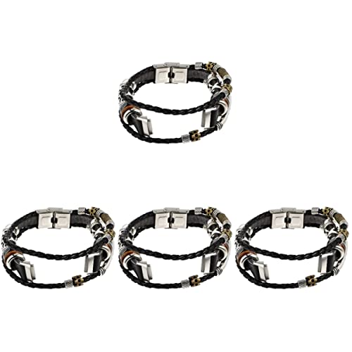 Mikikit Uhrenarmbänder Armbänder Für Armbanduhren 4 Stück Uhrenersatz Uhren Uhren Uhren Gurtband Modeuhr Uhren Uhren Lederarmband von Mikikit