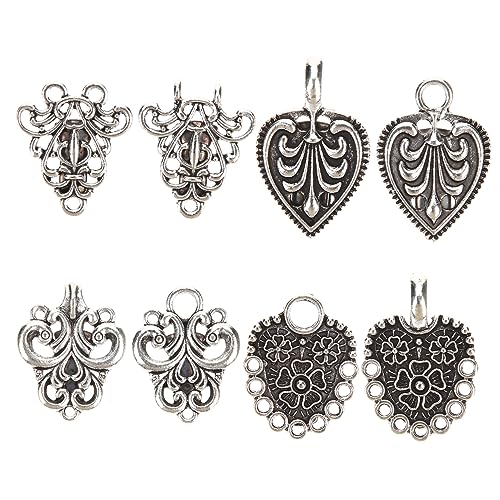 Mikikit 4 Stück Vintage Cardigan Clips Teiliges Retro Shawl Collar Clips für Damen Pullover Hemd Schal Robust und Elegant Vielseitig Einsetzbar für Strickjacken und Kleider von Mikikit