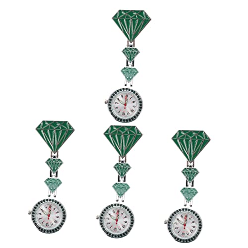 Mikikit 4 Stücke Arzt Taschenuhr Modische Fob Uhr Student Pin Uhr Präzision Zeitmessung Punkte von Mikikit