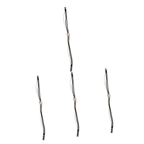 Mikikit 4 Stücke Dame Band Geburtstag Festival Flechten Wickeln Mädchen Gewebt Geschenk Strick Kette Stil Bands Armbanduhr Männer Ersatz Dekoration Uhr Dekorative Armbanduhren Lederband von Mikikit