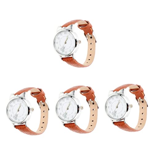 Mikikit 4 Stücke Haut-freundliche Uhr Für Frauen Weibliche Armbanduhr Zarte Mode Uhr von Mikikit