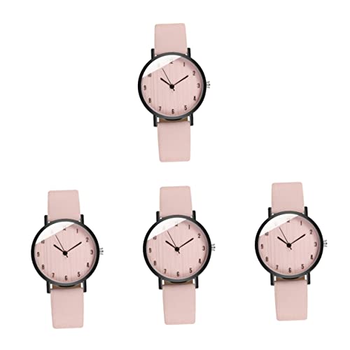 Mikikit Women Armbanduhr 4 Stück Damen-quarzuhr Leicht Ablesbare Armbanduhr Damenuhr Stilvolle Uhr Kleine Mädchenarmbänder Krankenschwesteruhr Analoge Uhr Armbanduhren Herrenarmbänder von Mikikit