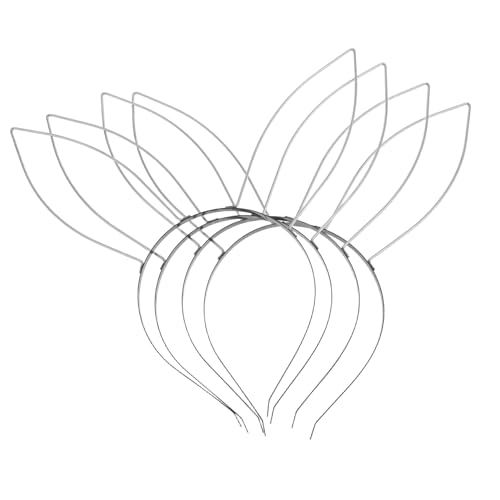 Mikikit 4stücke Hasenohren-stirnband Diy-materialien Süßes Kaninchenohr-stirnband Aus Unfertige Stirnbandbasis Halbfertige Stirnbandrahmen von Mikikit