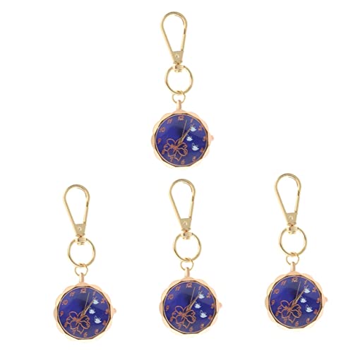 Mikikit 4stücke Schlüsselanhänger Uhr Praktische Pocket Watch Für Fachkräfte Leicht Und Tragbar Und Langlebig Für Täglichen von Mikikit