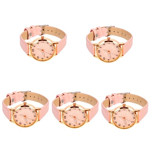 Mikikit 5 Stücke Uhr Frauen Uhr Licht Gewicht Armbanduhr Decor Exquisite Uhr Ornament von Mikikit