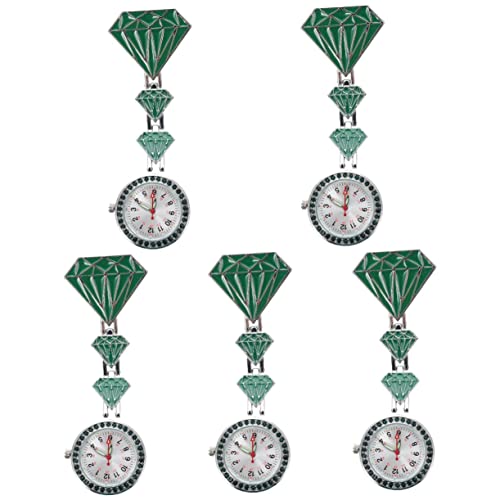 Mikikit 5 Stück Taschenuhr- Für Mädchen Taschenuhr Mit Anstecknadel Für Die Tägliche Arbeit Im Mikikit 5 Stück Taschenuhr- Für Mädchen Taschenuhr Mit Anstecknadel Für Die Tägliche Arbeit Im von Mikikit