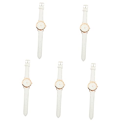 Mikikit 5 Stück Schicke Damenuhr Modisches und Bequemes Armbanduhr-zubehör für Die Bürodame und Stilvoll von Mikikit
