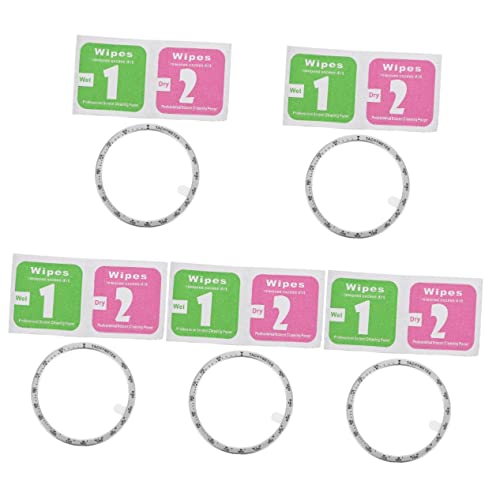 Mikikit 5 Stücke Kratzfester Schutz Kompatibel Für Uhr Kompatibel Für Lünette Metallabdeckung Smartwatch Uhr Ring Kreis Anti von Mikikit