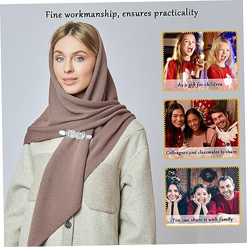 Mikikit 6 Stück Teiliges Cardigan Clips Damen Vintage Strickjacken Schal Verschluss Mode Brosche für Pullover Kleid Hemd Vielseitig Praktisch von Mikikit