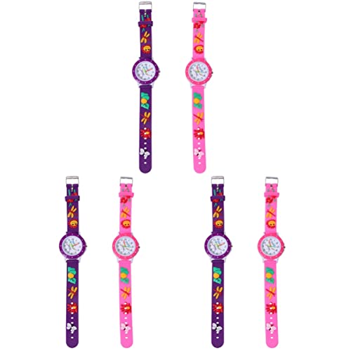 Mikikit Kinderarmbanduhr 6 STK Auf Kind Aufpassen Für Kinder Ansehen Uhren Für Studenten Kinderuhren Damenuhr Karikatur 3D Mädchenuhren von Mikikit