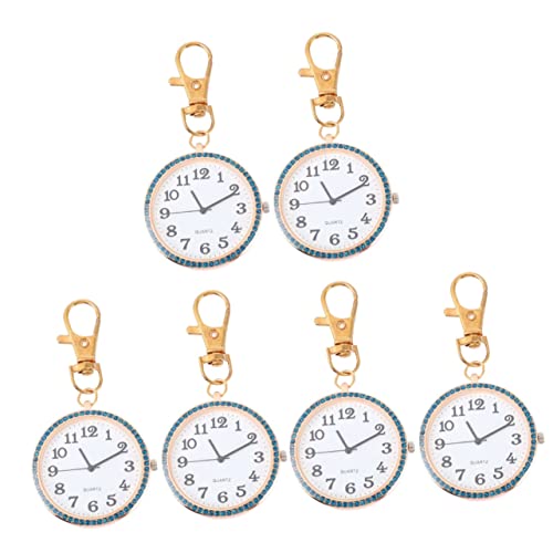 Mikikit 6 Stücke Schnalle Halloween Kristall Zubehör Hängen Gesicht Party Metall Herren Abzeichen Uhr Einfache Urlaub Uhr Offener Gürtel Leicht Wandern Tasche Anhänger Charme von Mikikit