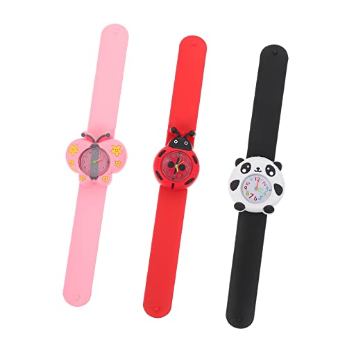 Mikikit 6stücke Mädchen Cartoon Uhren Mit Silikonband Lustige Armbanduhr Für Jungen Und Mädchen Für Geburtstage Und Feiertage Leicht Ablesbar Und von Mikikit