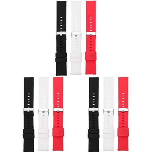 Mikikit 9 STK Gurt Silikonbänder Anschauen Bänder Für Uhr Uhren Ersatzband Uhrenzubehör Ersatzband Ansehen Ersatz-uhrenarmbänder Intelligent Silikon in Lebensmittelqualität S2 Armband von Mikikit