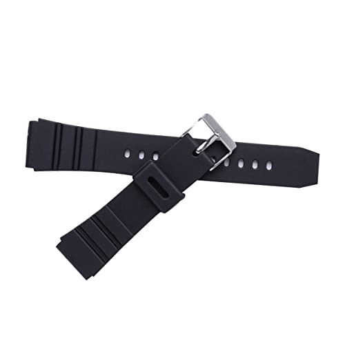 Mikikit Uhrenarmbänder Armband Uhrenarmband Damen Gummi Mmwasserdichtes Armband Ersatz Mm Armband Für Uhren Bänder Einfache Herrenbänder Expandierendes Schwarzes Silikon Uhrenarmband von Mikikit