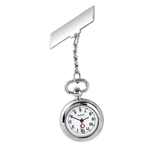 Mikikit Krankenschwesteruhr Mit Anstecknadel Aus Metall Tragbare Medizinische Taschenuhr Für Krankenschwestern Ärzte Und Sanitäter Im Alltag Damen Uhr von Mikikit