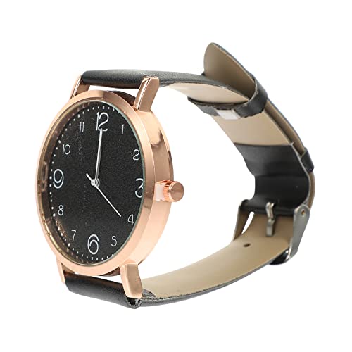 Mikikit Betrachten Band Alltag Leben Zeit Schwarz Weiblich Handgelenk Metall Kind Uhr Geburtstag Frau Stilvoll Minimalistisch Einzigartig Vintage Mini Verstellbar Mit Dekorativ Lederuhr von Mikikit