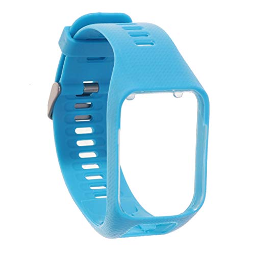Mikikit Blaues Uhrenarmband Sportbekleidung Armband Für Austausch des Armbandes Angenehm Zu Tragen Gurt Leicht Zu Entfernen Silikonband Einstellbare Größe Uhrenarmbänder Intelligent von Mikikit