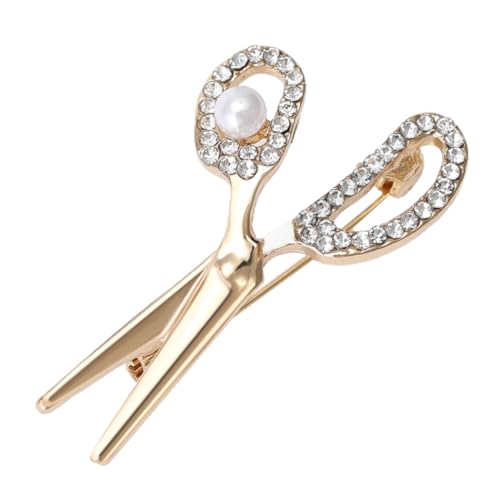 Mikikit Brosche Mit Strass Kreative Anstecknadel in Scherenform Elegantes Kostüm-zubehör Für Herren Geschenkidee Für Festivals Und Besondere Anlässe von Mikikit