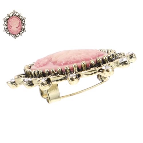 Mikikit Brosche für Damen Vintage Anstecknadel Legiertem Material Dekorative Brosche für Kleidung Robustes Design Eleganter Schmuck für Besondere Anlässe von Mikikit