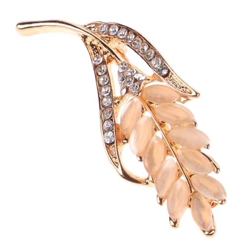 Mikikit Brosche mit Cat Eye und Funkelnden Strasssteinen Zierliche Anstecknadel für Business Anzüge Vielseitiges Accessoire für Blusen Mäntel und Festliche Outfits von Mikikit