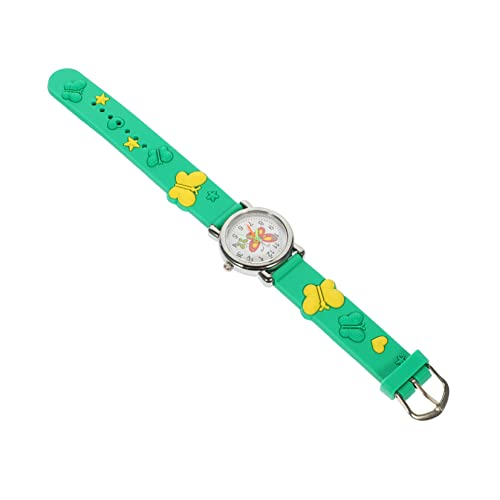 Mikikit Cartoon Schmetterlings Armbanduhr Für Mädchen Leichte Tragbare Analog-Uhr Mit Süßem Schmetterlingsmuster Für Junge Mädchen Und Kleinkinder Fördert Zeitbewusstsein Und Spaß von Mikikit