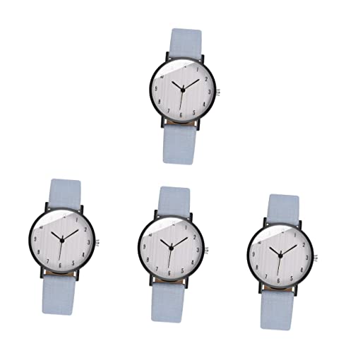 Mikikit 4 Damen quarzuhr analoge Uhr Armband für Damenuhr gut ablesbare Armbanduhr weibliche Handgelenkverzierung Leicht Spielzeug Dekorationen schmücken Anschauen von Mikikit