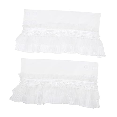 Mikikit Damen Spitzen Fake Manschetten aus Atmungsaktiver Spitze Dekorative Spitzen Ärmelverzierung Vielseitig für Kleider Pullover Hemden Komfortabel und Abnehmbar von Mikikit