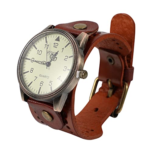 Mikikit Männeranzug Betrachten Dekoration Licht Robust Luxus Zart Mode Uhren Kaffee Herren Digital Herren Praktisch Freizeit Retro Uhr Outdoor Trendy Armband Business Herren Digitaluhr von Mikikit