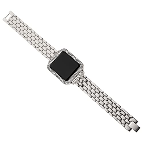 Mikikit Mode Strass Uhr Für Uhr Touchscreen Display Elegante Schmuck Uhr Silber von Mikikit