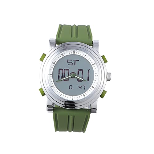 Mikikit Einfache Elektronische Digitaluhr Mit Alarm Und Datum Und Grünem Silikonarmband Mikikit Einfache Elektronische Digitaluhr Mit Alarm Und Datum Und Grünem Silikonarmband von Mikikit
