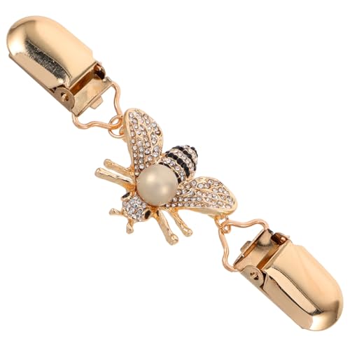 Mikikit Emaillierter Bienen Broschen Cardigan Clip für Damen und Herren Modischer Pullover Schal Halteclip Vielseitiger Schmuck für Strickjacken Anzüge und Schals Einzigartiges Design von Mikikit