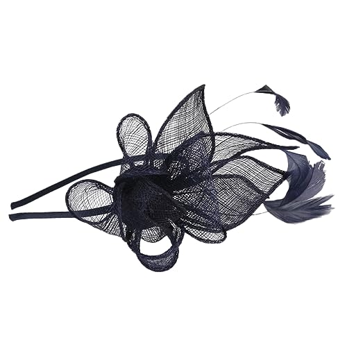 Mikikit Fascinator Stirnband Für Damen Vintage-hutclip Tea-party-kopfbedeckung Hochzeit-fascinator Elegantes Stirnband Aus Hochwertigen Materialien Einfach Zu Tragen Und Langlebig von Mikikit