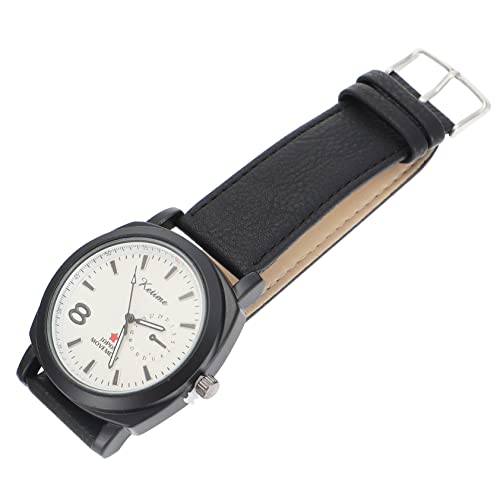 Mikikit Freizeit Leder Business Uhr Digital Trendige Uhren Praktische Dekoration Luxus Robust Herren Handgelenk Outdoor Armbanduhr Retro Zart Mode Herren Herrenuhren von Mikikit