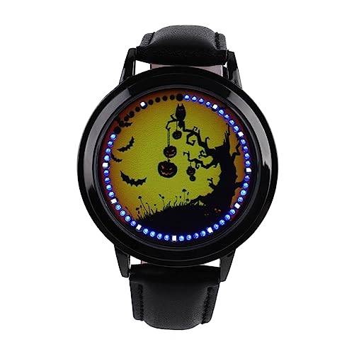 Mikikit Halloween-Uhr wasserdichte Herrenuhren Männer Sehen wasserdichte Kinderuhr Kinderuhren Herrenarmbanduhr wasserdichte Damenuhr Bering Herrenuhr Combo-Platte Perlmutt PVC Frau von Mikikit