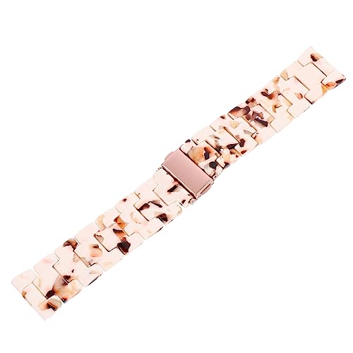 Mikikit Harzband Uhrenarmband 22mm Armband Mit Verschluss Uhrenarmband Aus Edelstahl Harzarmband Uhrarmband Armband Ansehen Uhrenarmbänder Aus Kunstharz Für Frauen Anzahl Kind Einstellgurt von Mikikit