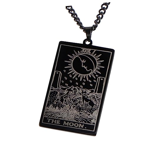 Mikikit Herren Anhänger mit Echtgoldbeschichtung Schwarzer Tarot Gott Pullover Choker Religiöse Stil Halskette Langlebig und Modisch Geschenkidee für Männer Mikikit Herren Anhänger mit Echtgoldbeschichtung Schwarzer Tarot Gott Pullover Choker Religiöse Stil Halskette Langlebig und Modisch Geschenkidee für Männer von Mikikit