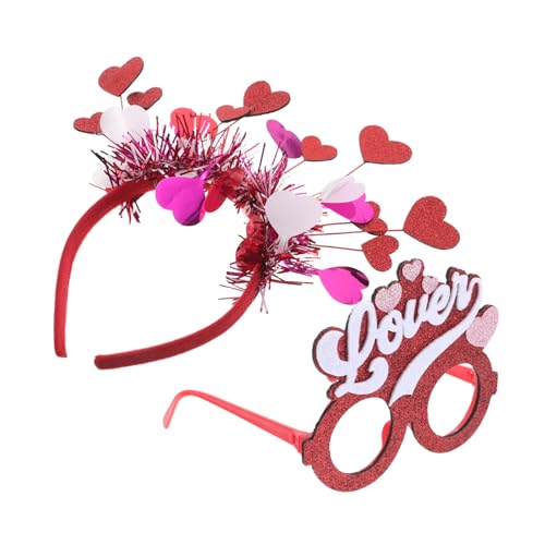 Mikikit Herz-haarreif Mit Pailletten Für Valentinstag Rotes Stirnband Als Party-accessoire Kopfschmuck Für Geburtstagsfeiern Und Tanzveranstaltungen von Mikikit