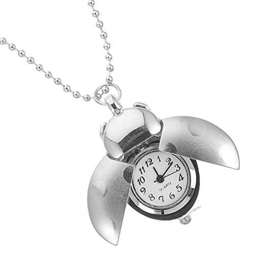Mikikit Käferförmige Taschenuhr Hängeuhr Dekorative Taschenuhr Bekleidungszubehör Vintage Uhr von Mikikit