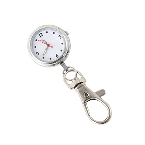 Mikikit Schlüsselanhänger Taschenuhr Ansteck-quarzuhr Taschenuhr Schlüsselanhänger Abzeichen Uhr Hängende Uhren Die Hebamme Einfache Taschenuhr Pflege Kleine Uhr Liebhaber von Mikikit