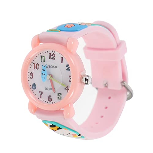 Mikikit 1stk Kinderuhr Armbanduhr Für Mädchen Kleinkind Armbanduhr Reloj para Niños wasserdichte Uhr Katzenuhr Für Mädchen Schöne Armbanduhr Geburtstagsgeschenk Kieselgel Schüler Niedlich von Mikikit