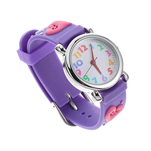 Mikikit Adorable Quarz Kinderuhr Für Mädchen Silikonarmband Cartoon Design Für Schüler Süße Farben Und Bequeme Als von Mikikit