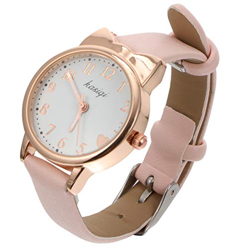 Mikikit Leuchtende Kinderuhr : Kinder Cartoon Uhren Leuchtquarz Uhren Scrub Petite Uhr Für M?dchen Moderne - Quarzuhr Kinder Armbanduhr Chic Girl Watch Geschenk- Rosa von Mikikit