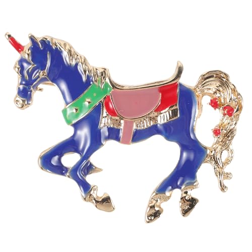 Mikikit Kleine Pferde Brosche Anstecknadel Für Damen Vintage Tier Dekorationspin Für Kleidung Anzüge Schals Und Taschen Robust Und Langlebig von Mikikit