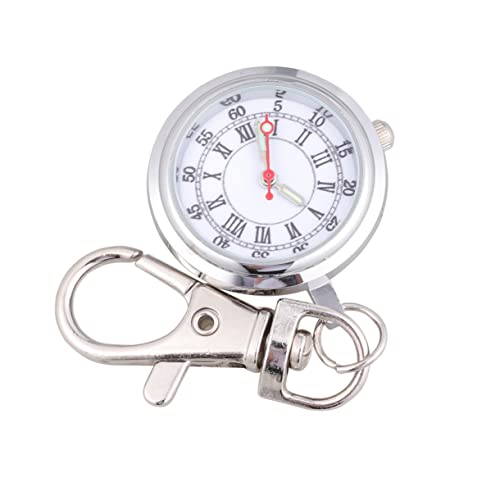 Mikikit Taschenuhr Ärzte Schlüsselanhänger EIN Einfaches Aufhängen Nach Hause Zurück Arabisches Einfaches Gesicht Herrenuhren Kinder Schlüsselclip Ring Zubehör von Mikikit