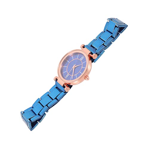 Mikikit Kreative Armbanduhr Ornament Mode Stahlarmband Uhr Für Damen Bequeme Und Stilvolle Damenuhr Für Arbeit Schule Und Partys von Mikikit