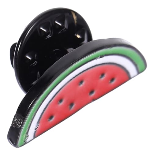 Mikikit Kreative Wassermelonen Brosche aus Langlebiger Legierung Süßer Cartoon Ansteckpin für Cardigan und Kleidung Farbecht Modisches Accessoire für Damen und Besondere Anlässe von Mikikit