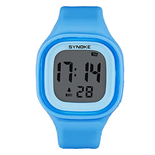 Mikikit Laufuhr Elektrische Uhr Die für Leseanzeige cm Kinder Unisex X im Einfachen Digitalen Armband - Elektronische Nachtleuchtende Armbänder Leuchtend Multifunktional Elektrische Uhr von Mikikit