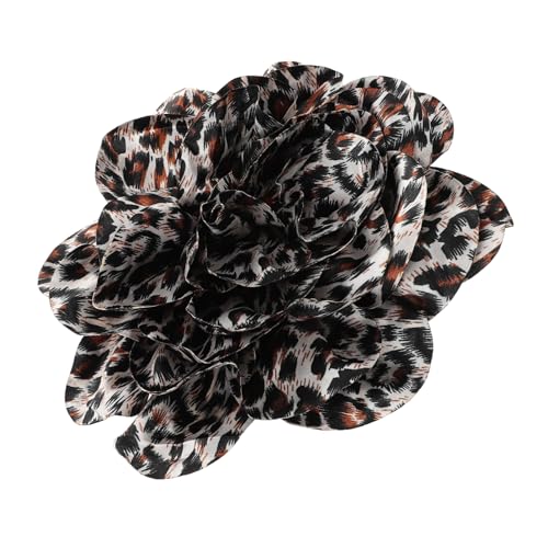 Mikikit Leopardenblumen Brosche Große Anstecknadel für Frauen Handgefertigt für Hochzeiten Partys Besondere Anlässe Einzigartiges Valentinstag Schmuckaccessoire von Mikikit