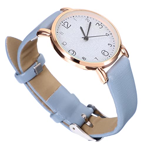 Mikikit Anschauen Lässige Uhr Kleine Uhr Geschenk Ansehen Uhr Mit Lederarmband Einfache Uhr Dekorative Uhr Gelegenheitsstudenten Sehen Zu Geschenk Uhr Pu-gürtel Armbanduhr von Mikikit