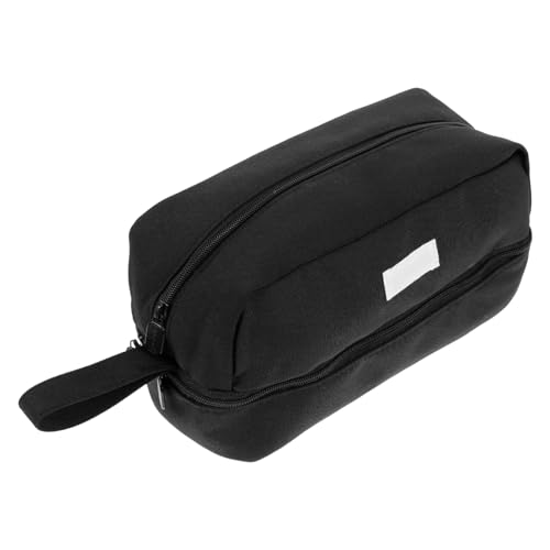 Mikikit Multifunktionaler Großer Stiftebeutel mit Doppeltem Fach Robuster Organizer für Jungen Vielseitige Federtasche mit Hoher Kapazität Tragbarer Filz Stiftetui für Schule und Outdoor von Mikikit